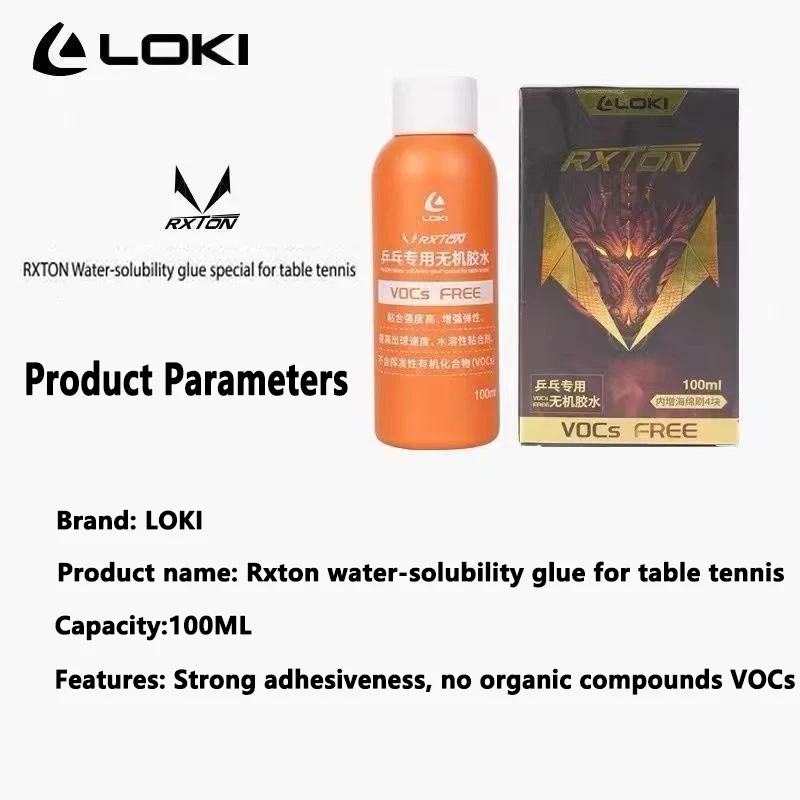 LOKI Waterbased Glue 100ml Wat - đánh giá và giá Table Tennis Racket