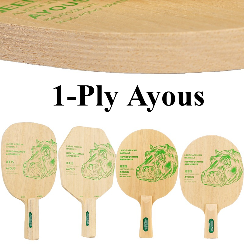 JEELS Green Hippo 1 Ply Ayous  - đánh giá và giá Table Tennis In Japanese