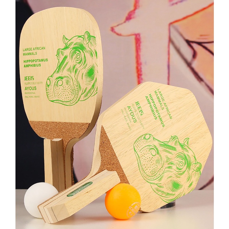 JEELS Green Hippo 1 Ply Ayous  - đánh giá và giá Table Tennis In Japanese