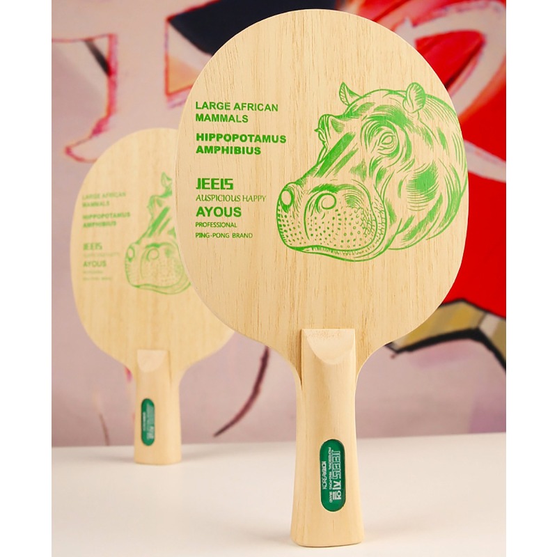 JEELS Green Hippo 1 Ply Ayous  - đánh giá và giá Table Tennis In Japanese