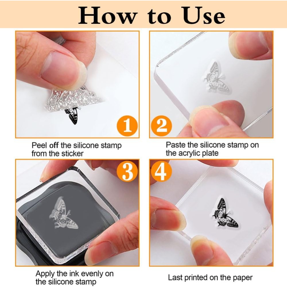 1 Sheet Clear Stamp for Card M - đánh giá và giá Butterfly Rubber Sheet
