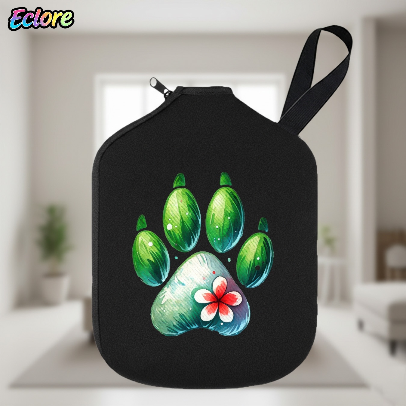 Green Watercolor Paw Print Pad - đánh giá và giá Table Tennis Racket